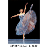 نخ و نقشه تابلو فرش طرح رقص باله یک پا