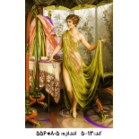 نخ و نقشه تابلو فرش طرح اتاق پرو