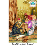 نخ و نقشه تابلو فرش طرح زیبای شرقی