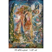 نخ و نقشه تابلو فرش طرح راز نهفته